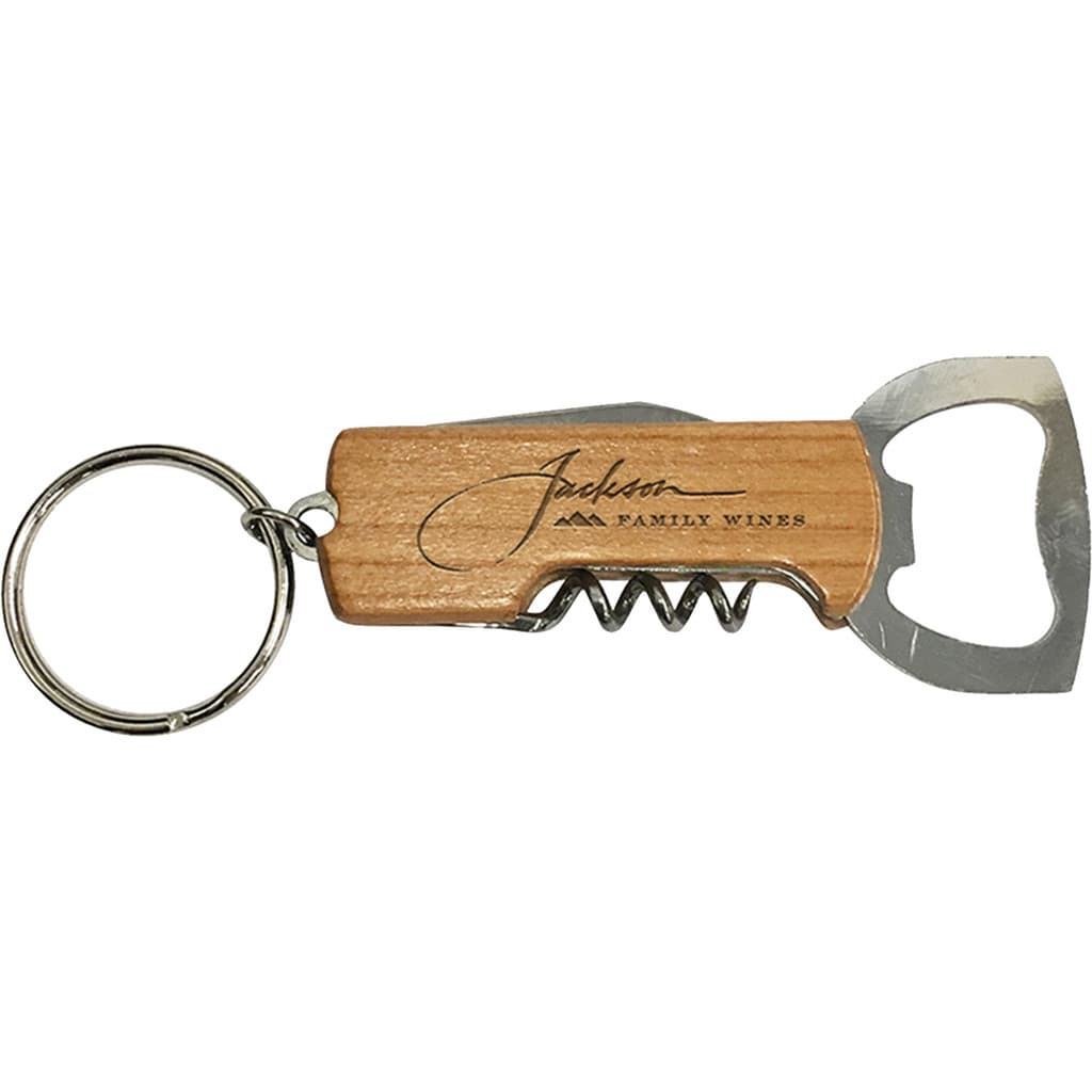 Timber Twist Opener: Dual-Function Keychain Tool product image