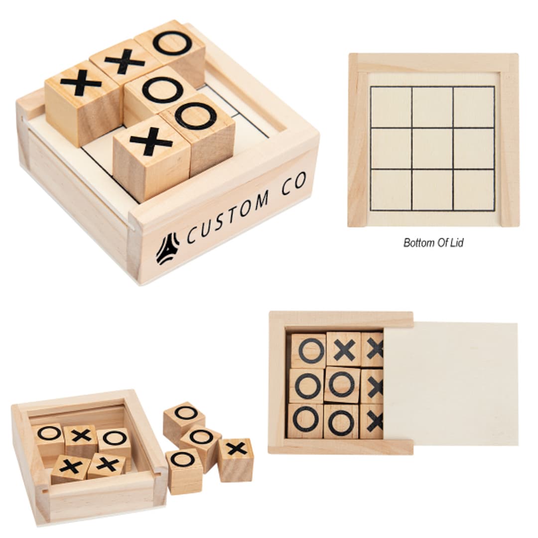 Wooden Travel Size Tic-Tac-Toe Game product image 2