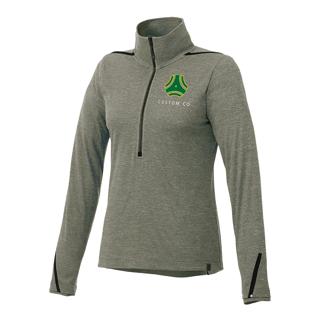 Recycled Polyester Half-Zip Sweater with Convertible Collar-Women's product image 5