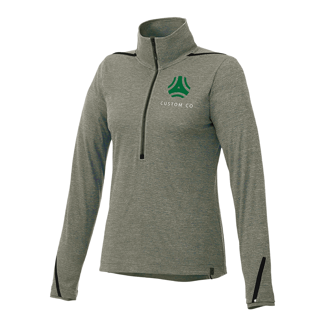Recycled Polyester Half-Zip Sweater with Convertible Collar-Women's product image 2