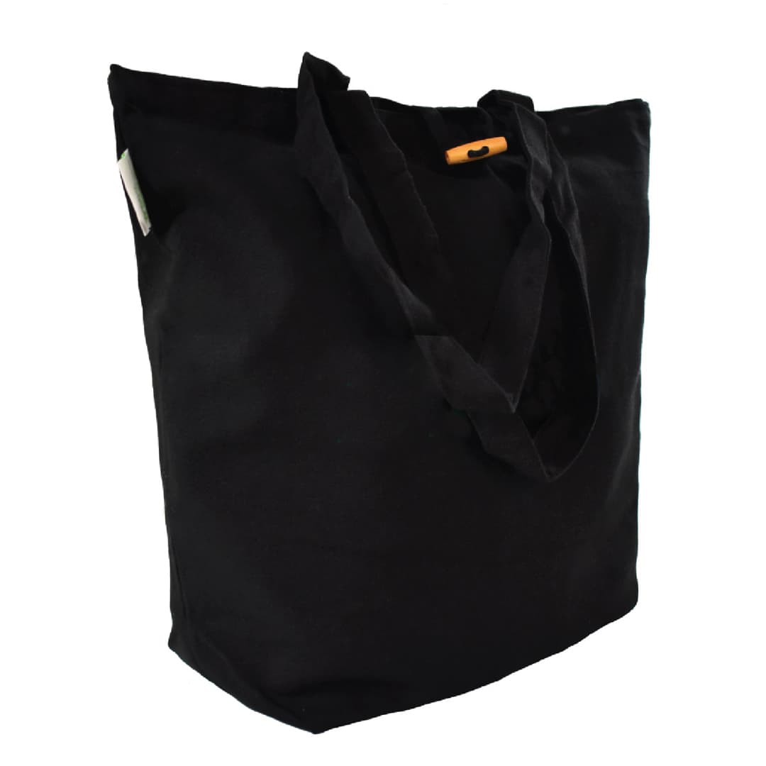 Black Recycled Cotton Super Tote product image 6