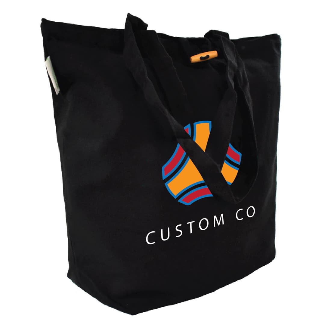 Black Recycled Cotton Super Tote product image 1