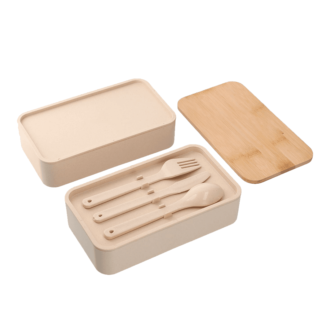 Bamboo Fiber Double Decker Bento Box - Main product view 1