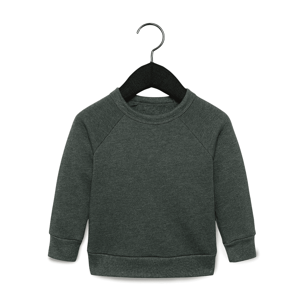 Bella + Canvas Comfy Toddler Fleece Raglan Sweatshirt-Toddler product image 5