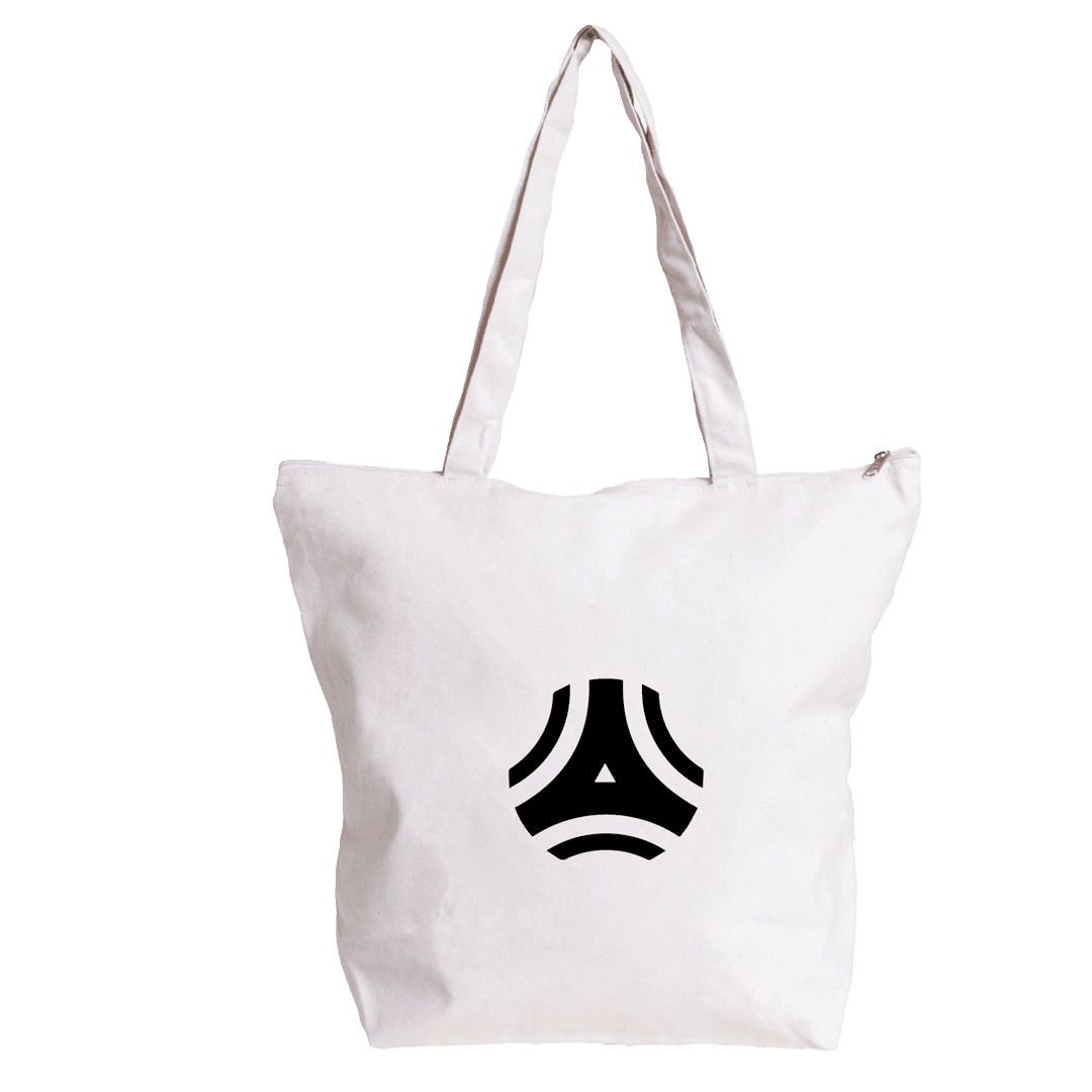 Natural Simcoe Zipper Cotton Tote Bag 11 oz product image 5