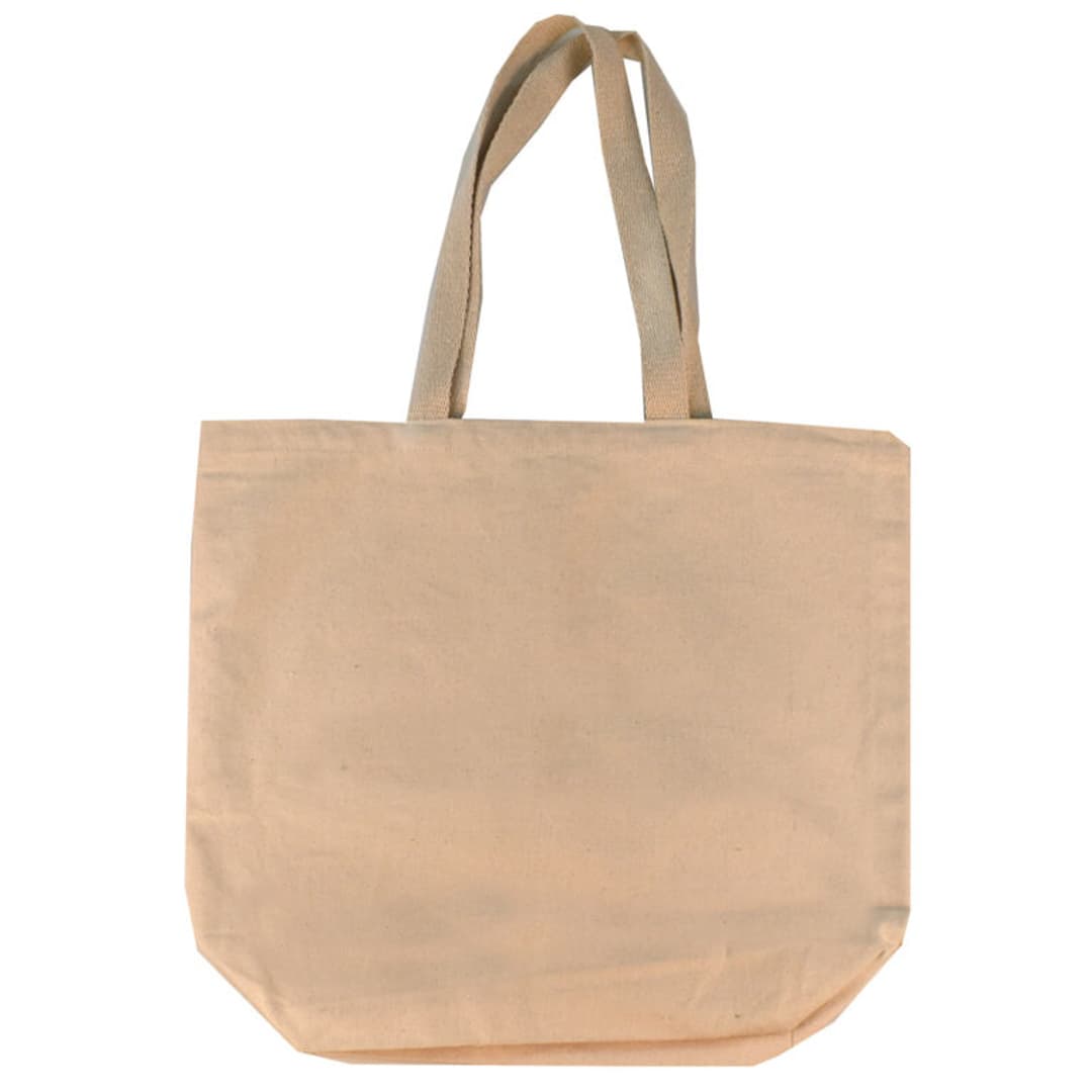 Natural Faulkner 11 Oz. Cotton Canvas Gusseted Tote Bag product image 6