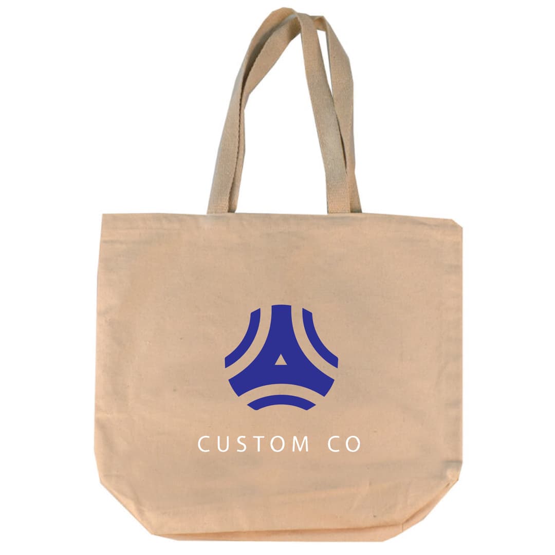 Natural Faulkner 11 Oz. Cotton Canvas Gusseted Tote Bag product image 2
