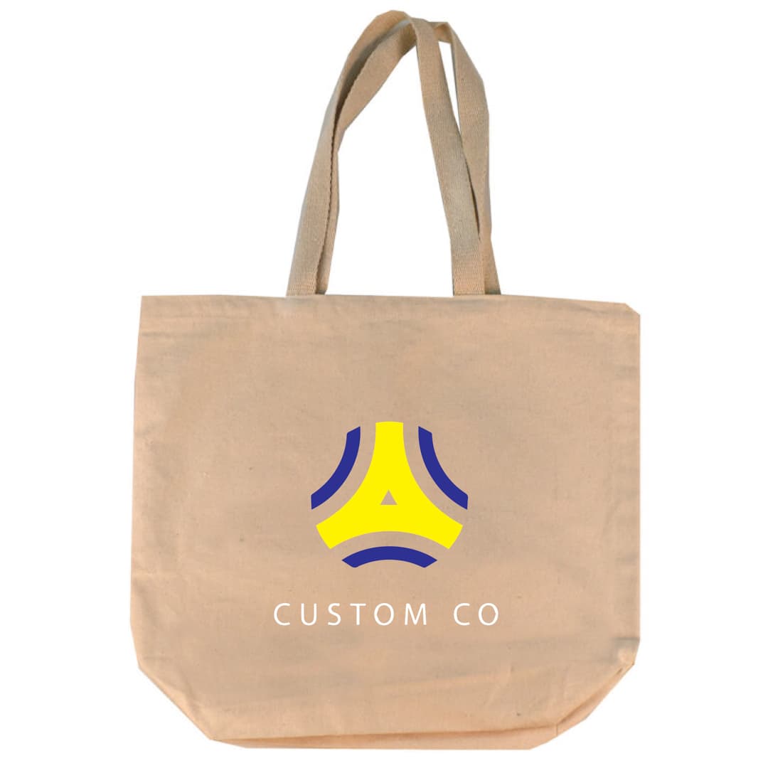 Natural Faulkner 11 Oz. Cotton Canvas Gusseted Tote Bag product image 3