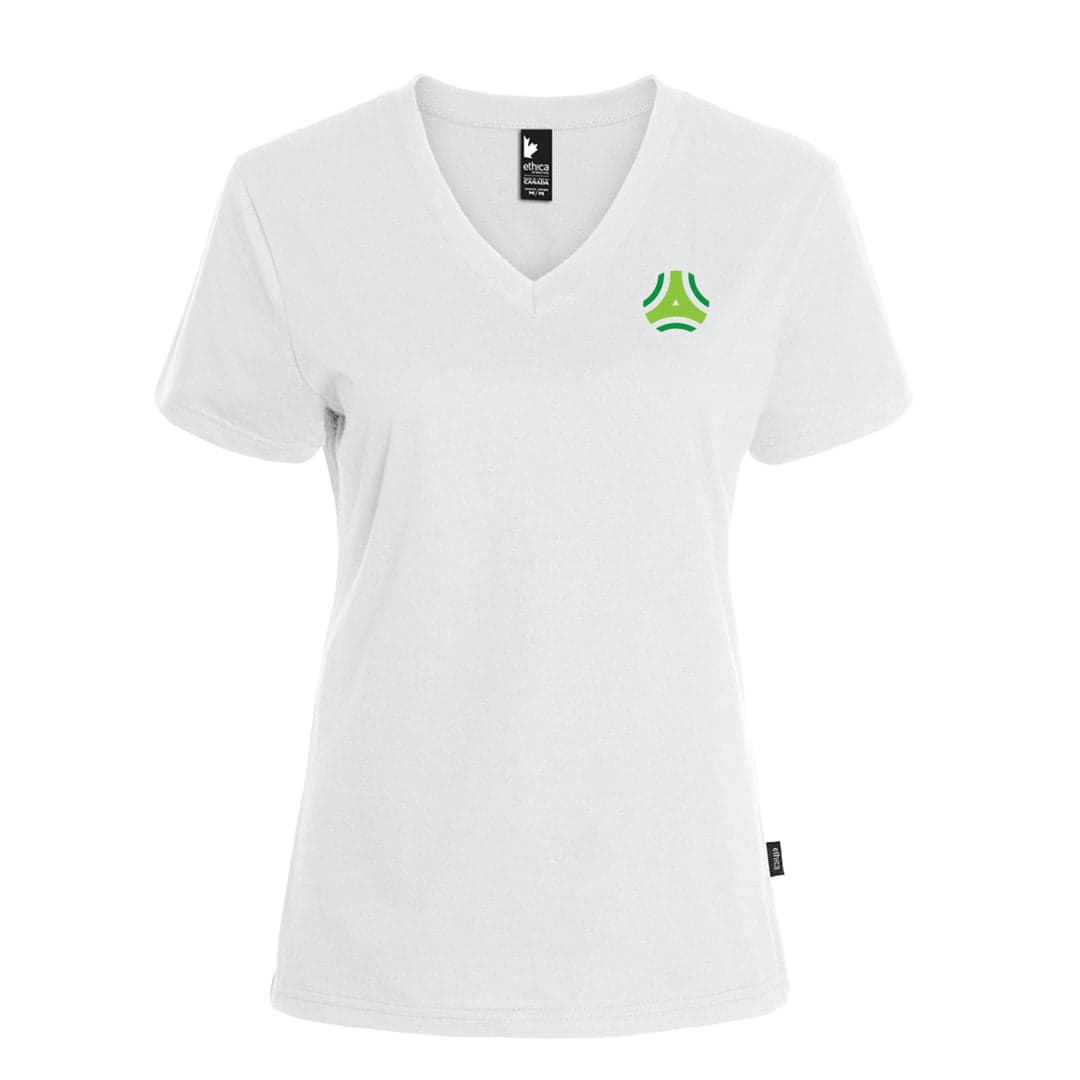 Nyack Organic Cotton Recycled Poly V-Neck T-Shirt-Women's product image 3