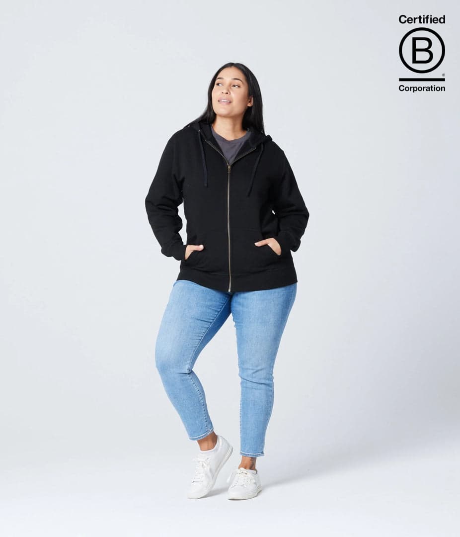 Bradley Zippered Fair Trade Hoodie-Unisex product image 3