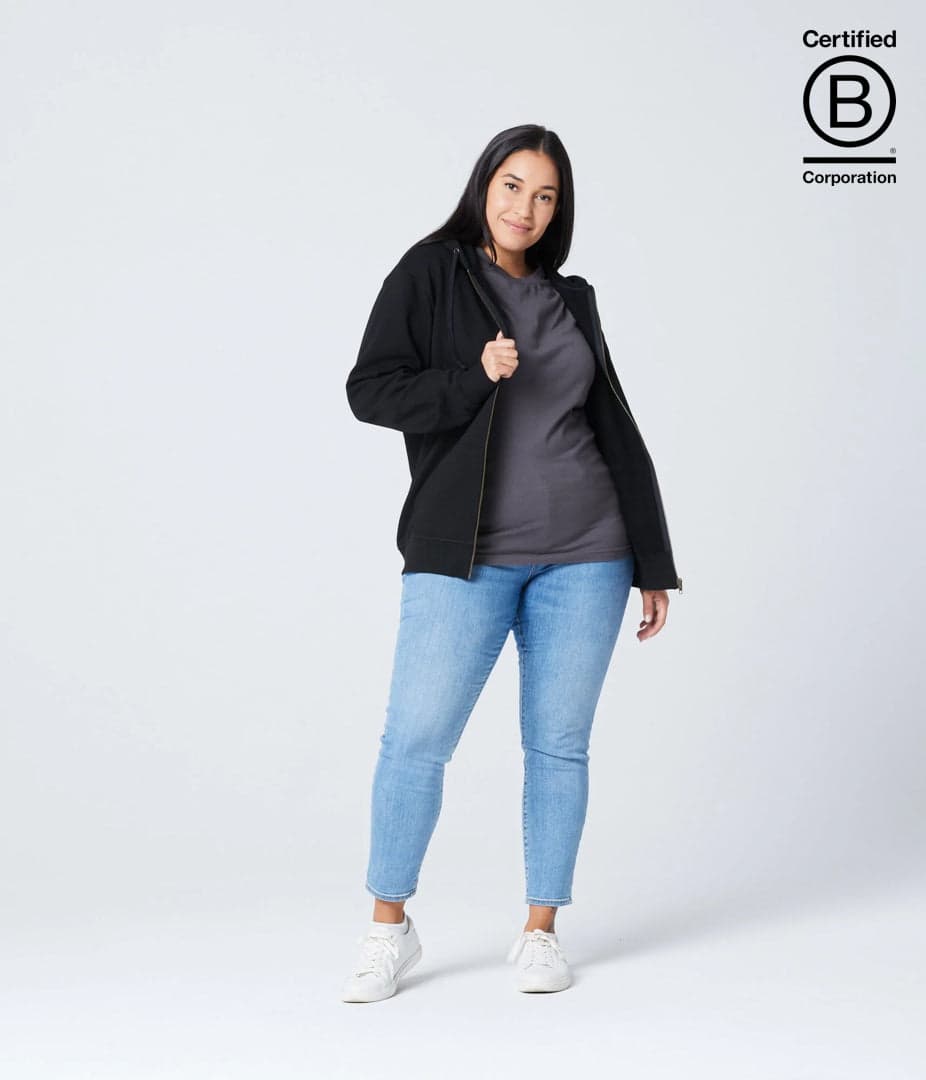 Bradley Zippered Fair Trade Hoodie-Unisex product image 2
