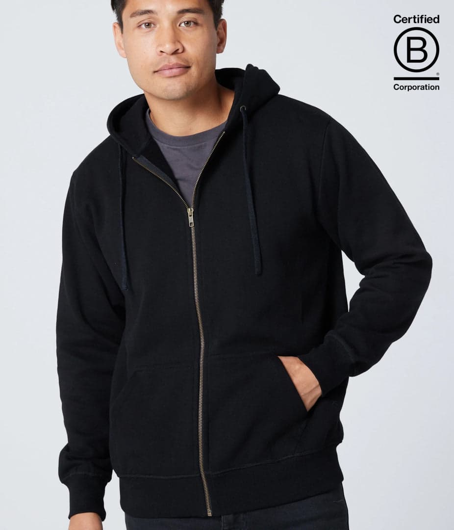Bradley Zippered Fair Trade Hoodie-Unisex product image 4