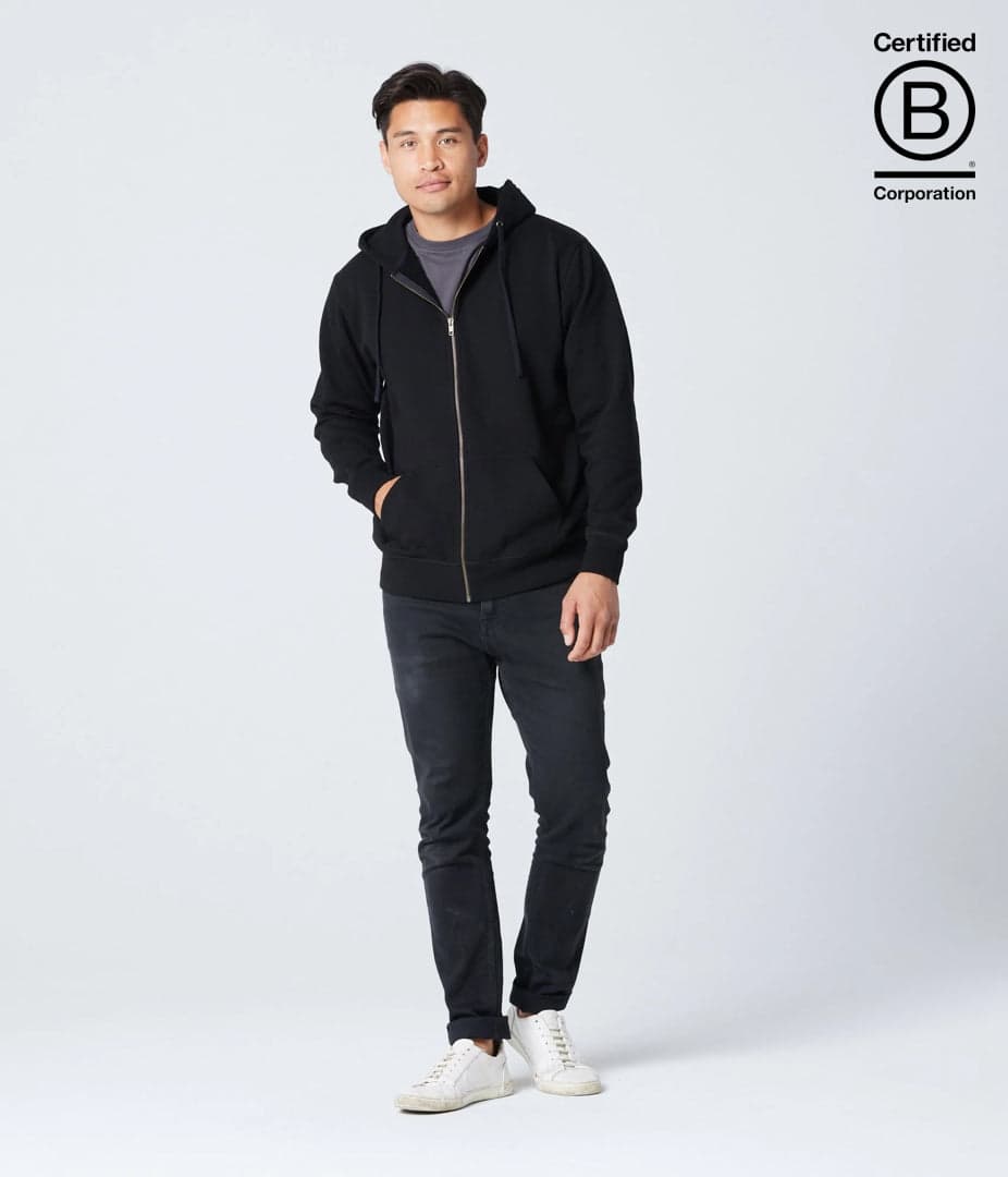Bradley Zippered Fair Trade Hoodie-Unisex product image 7