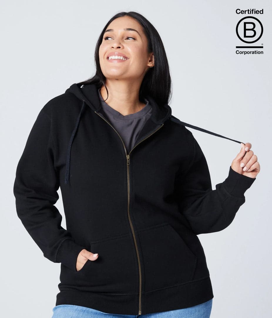 Bradley Zippered Fair Trade Hoodie-Unisex product image 1