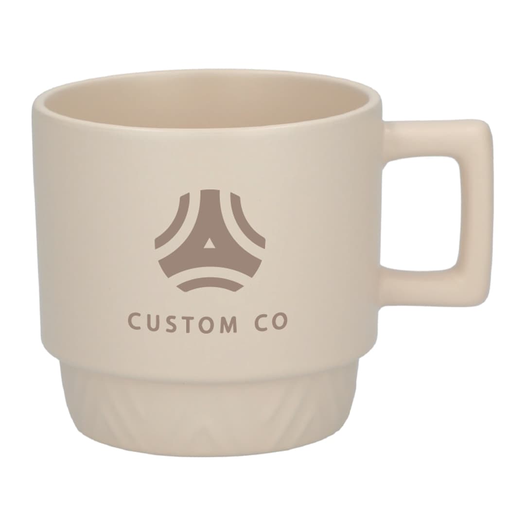 Matte Elegance Herringbone Mug 12 oz - Main product view 1
