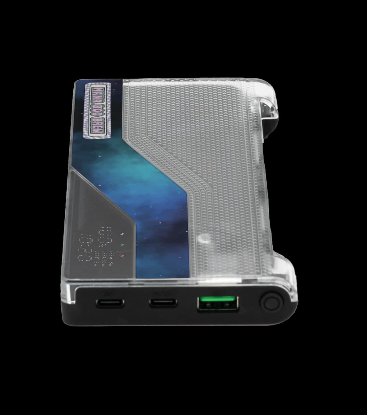 Recycled 10000 mAh Power Bank with LCD Display - Main product view 1