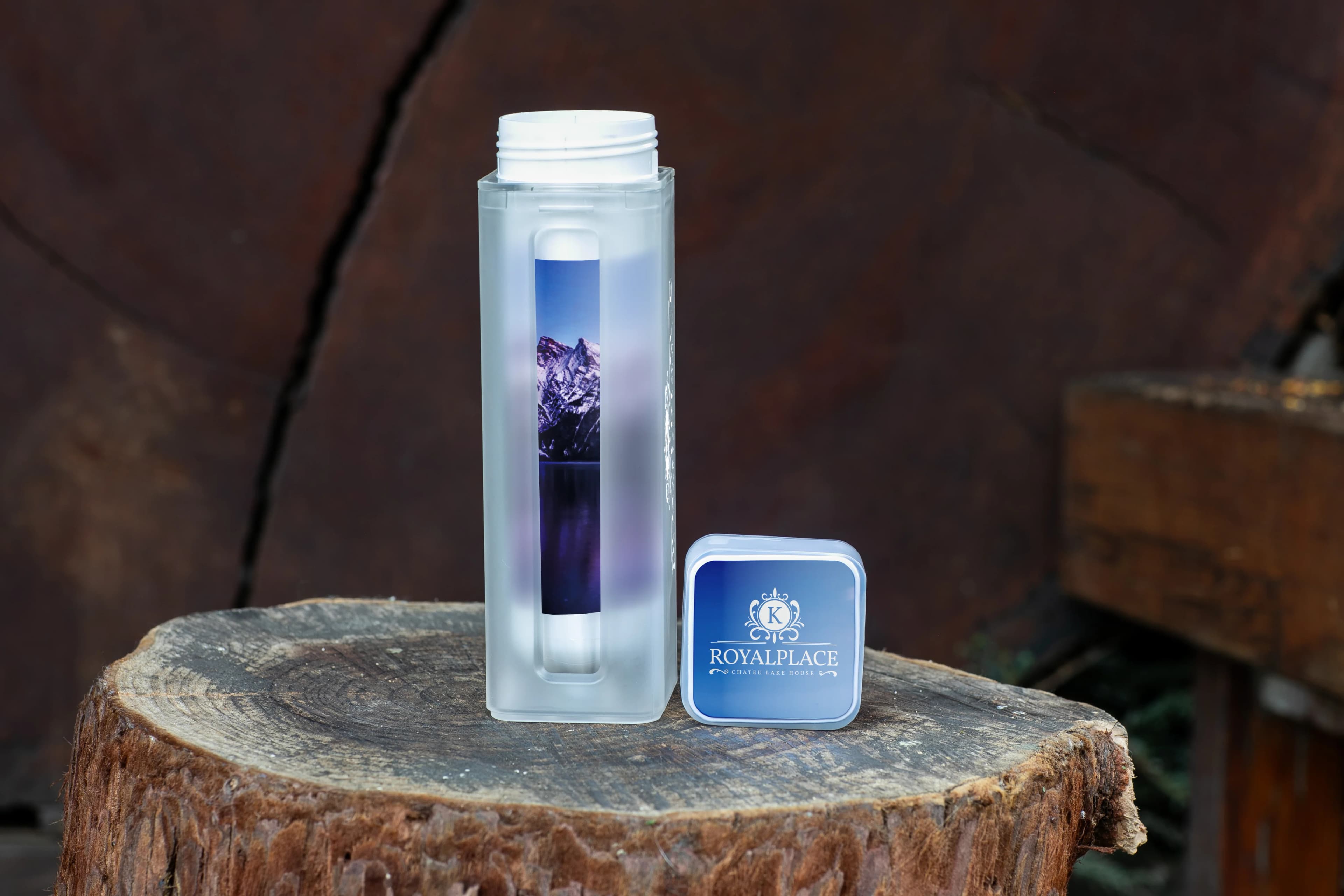 Recycled 500 ml Transparent Bottle with Planter Packaging - Main product view 1