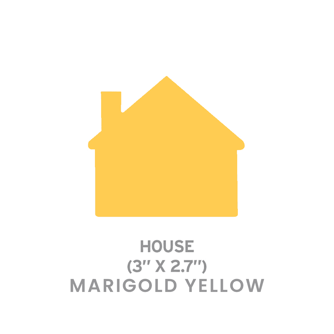 Large Seed Paper Shapes 2 Side Imprint - House - Main product view 1