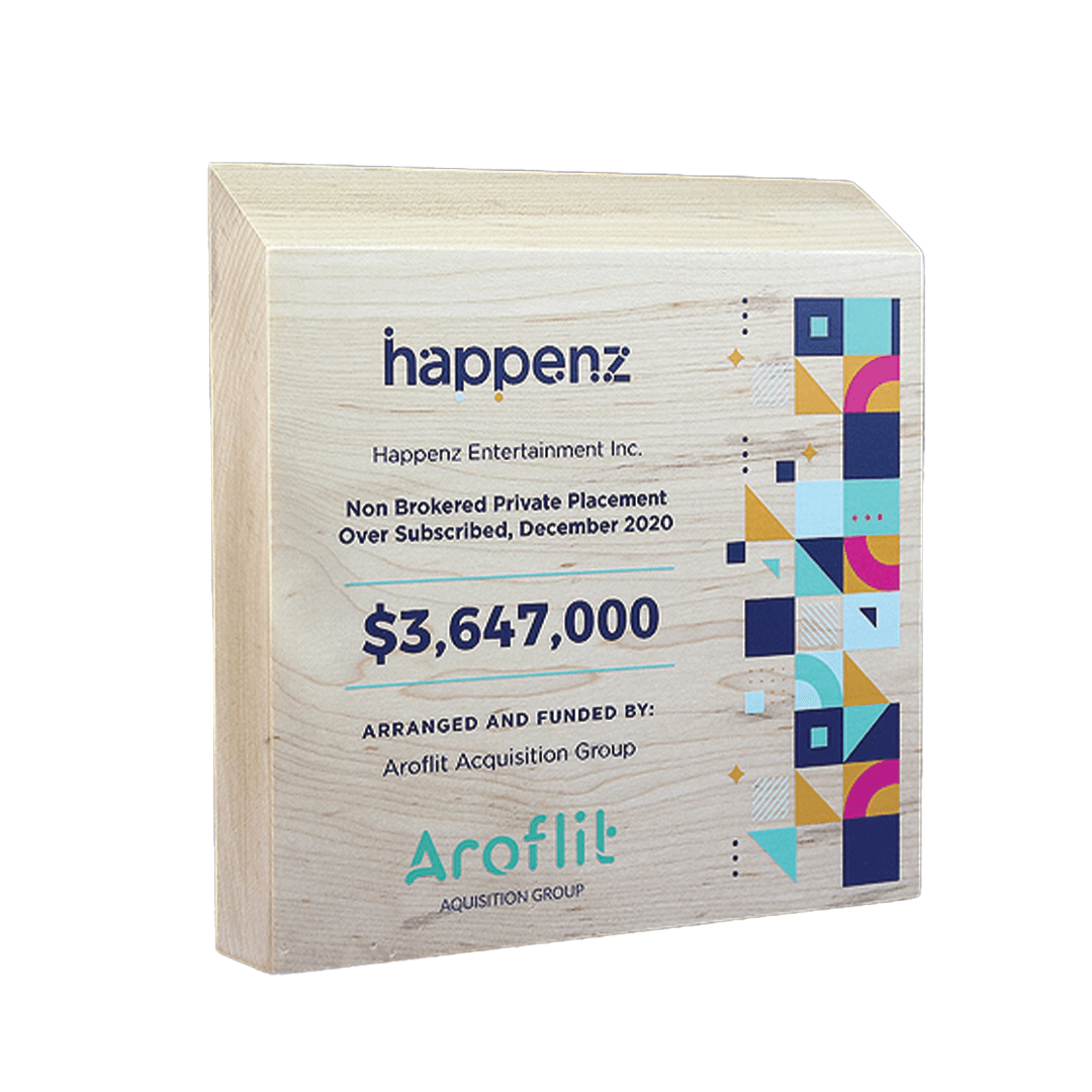 Small Full Color Maple Wood Award - Main product view 1