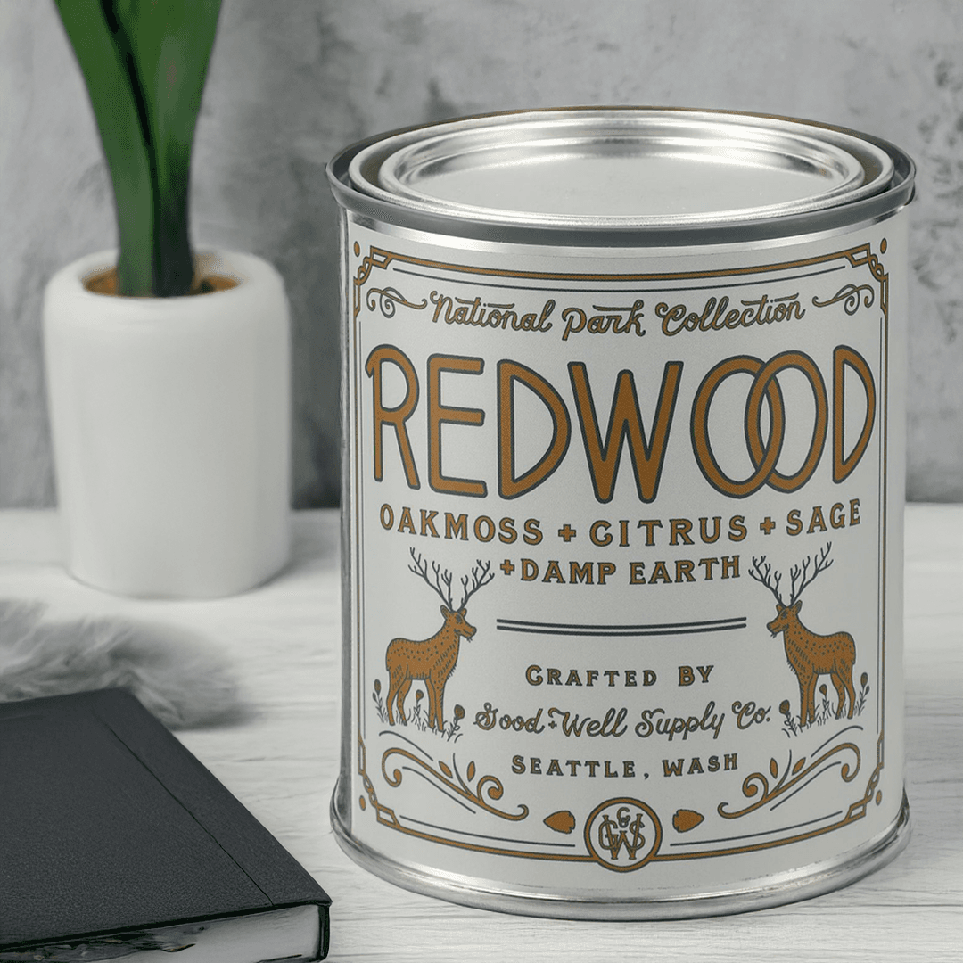Redwood Natural Park Candle in Tin Can 14 Oz - Main product view 1
