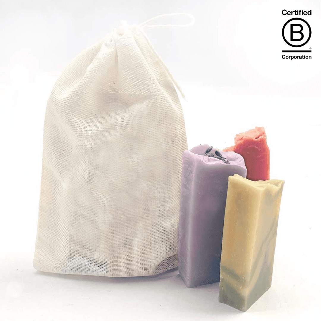 Artisan Handmade 3 Soap Set in Cotton Pouch product image 2