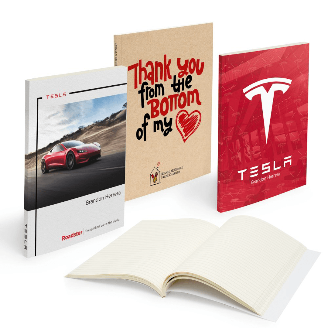 Stories Sleek L Cardboard 150 Lined Page 5.5 x 8.25 Inch Notebook - Main product view 1