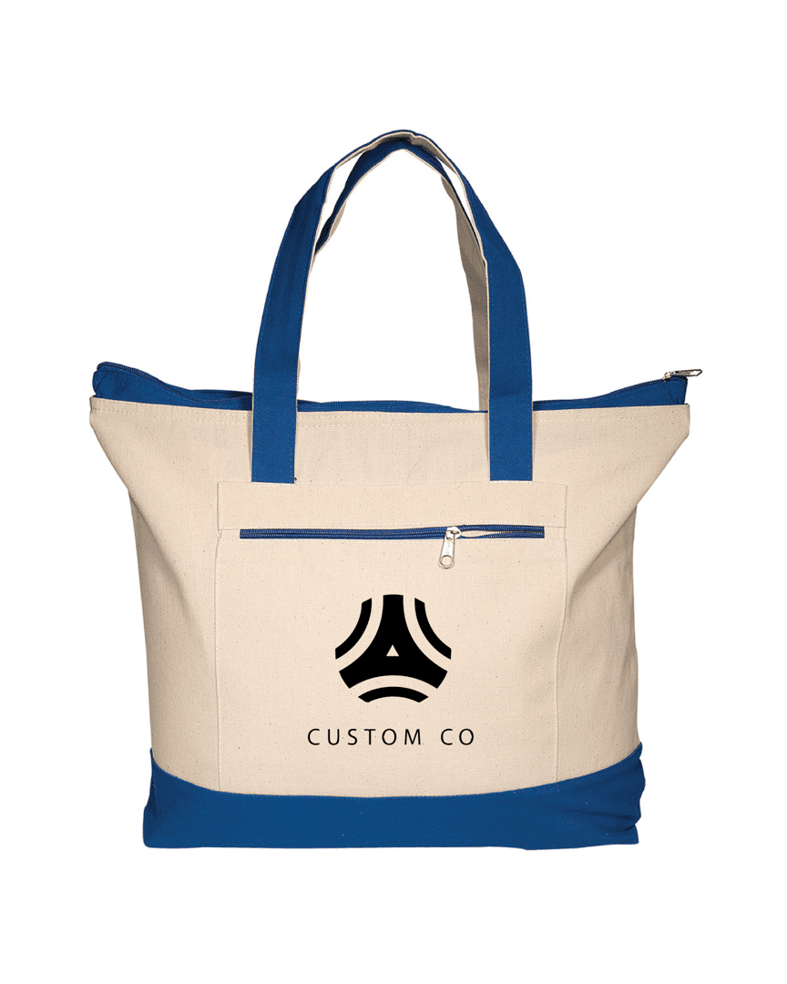Nautical Canvas Zip Tote Bag - Main product view 1