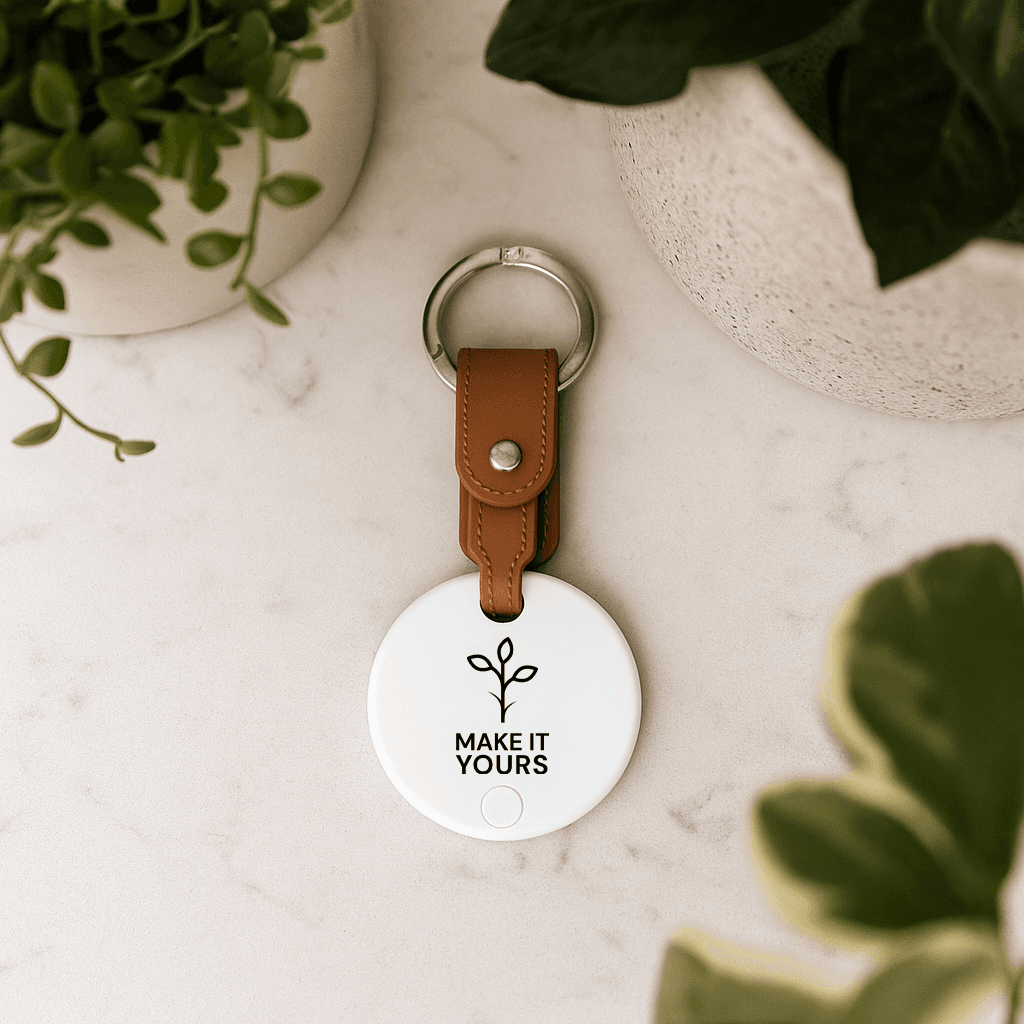 Bluetooth 2-Way Key Finder Round with Keychain product image 1