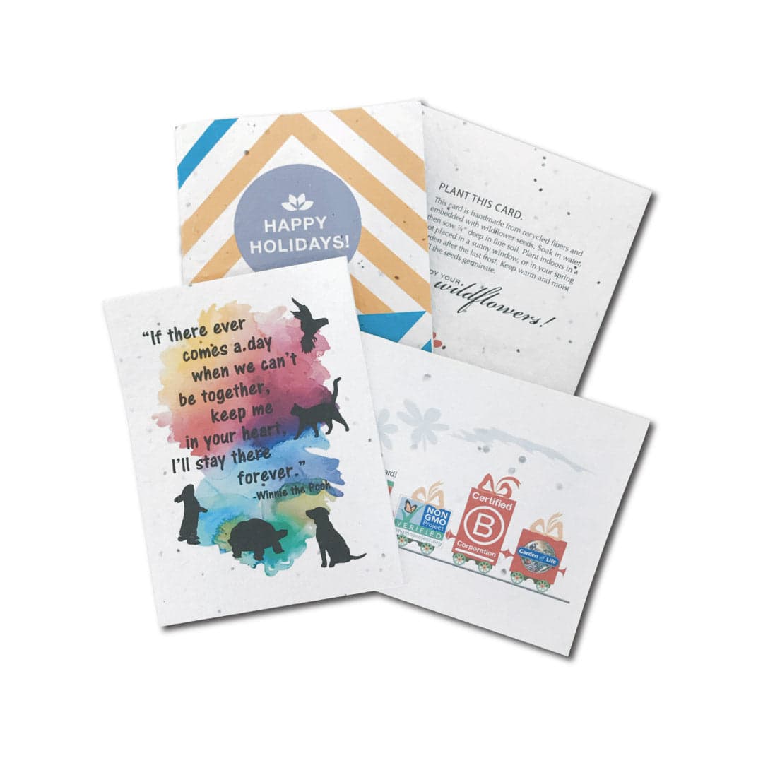 Handmade Seed Paper Postcard with 2-Sided Print 4 x 6 Inch - Main product view 1