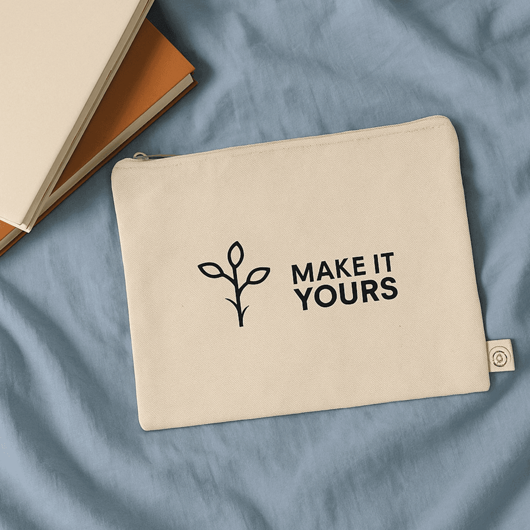 Organic Cotton Flat Journey Pouch - Main product view 1