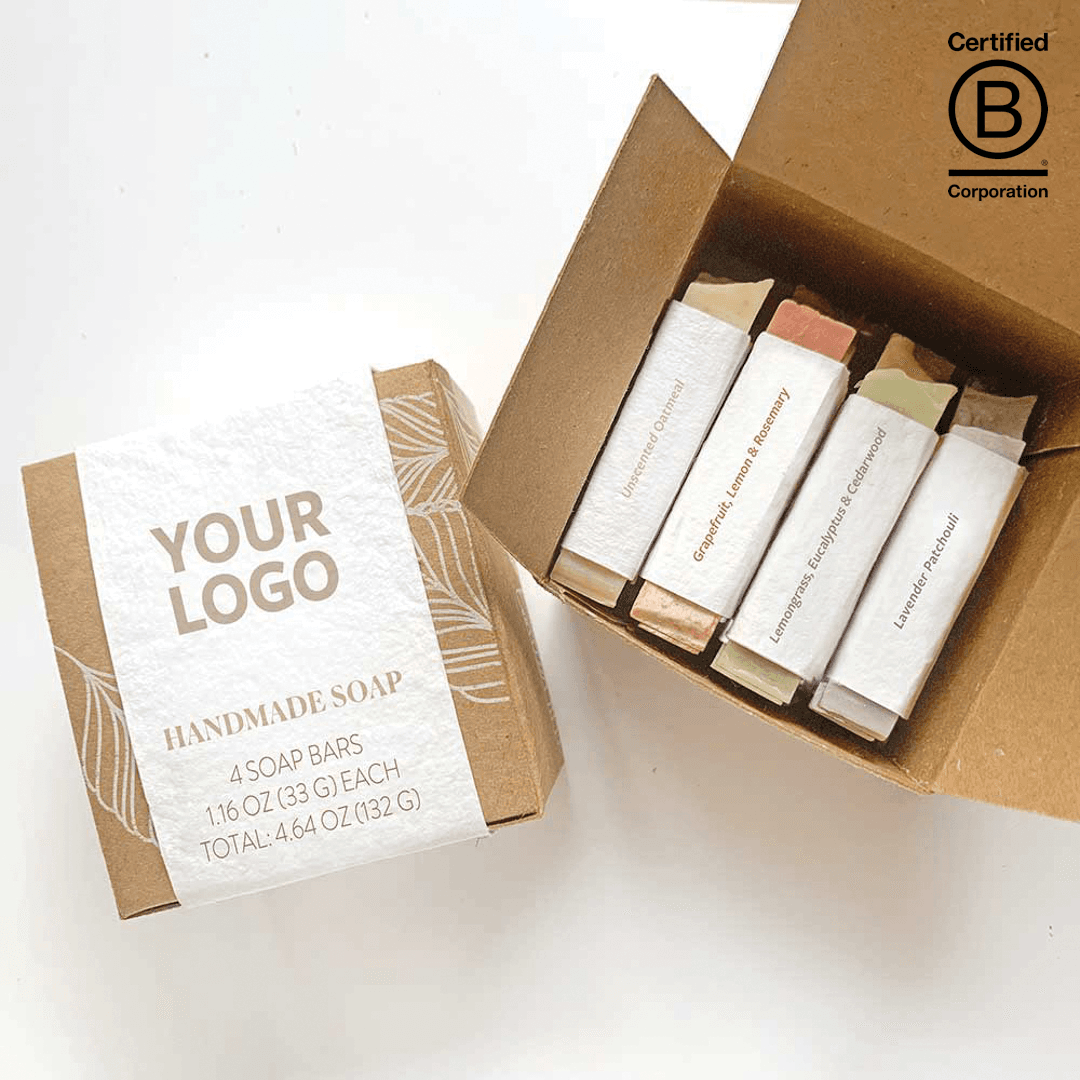 Artisan Handmade 4 Small Soap Set in Recycled Box product image 2