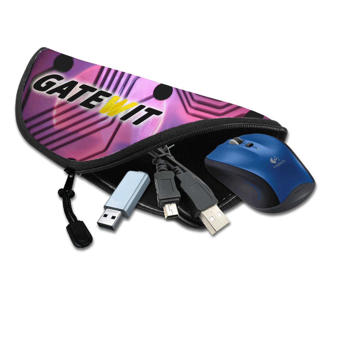 Multi-task Zip Round Travel Pouch Mouse Pad product image 5