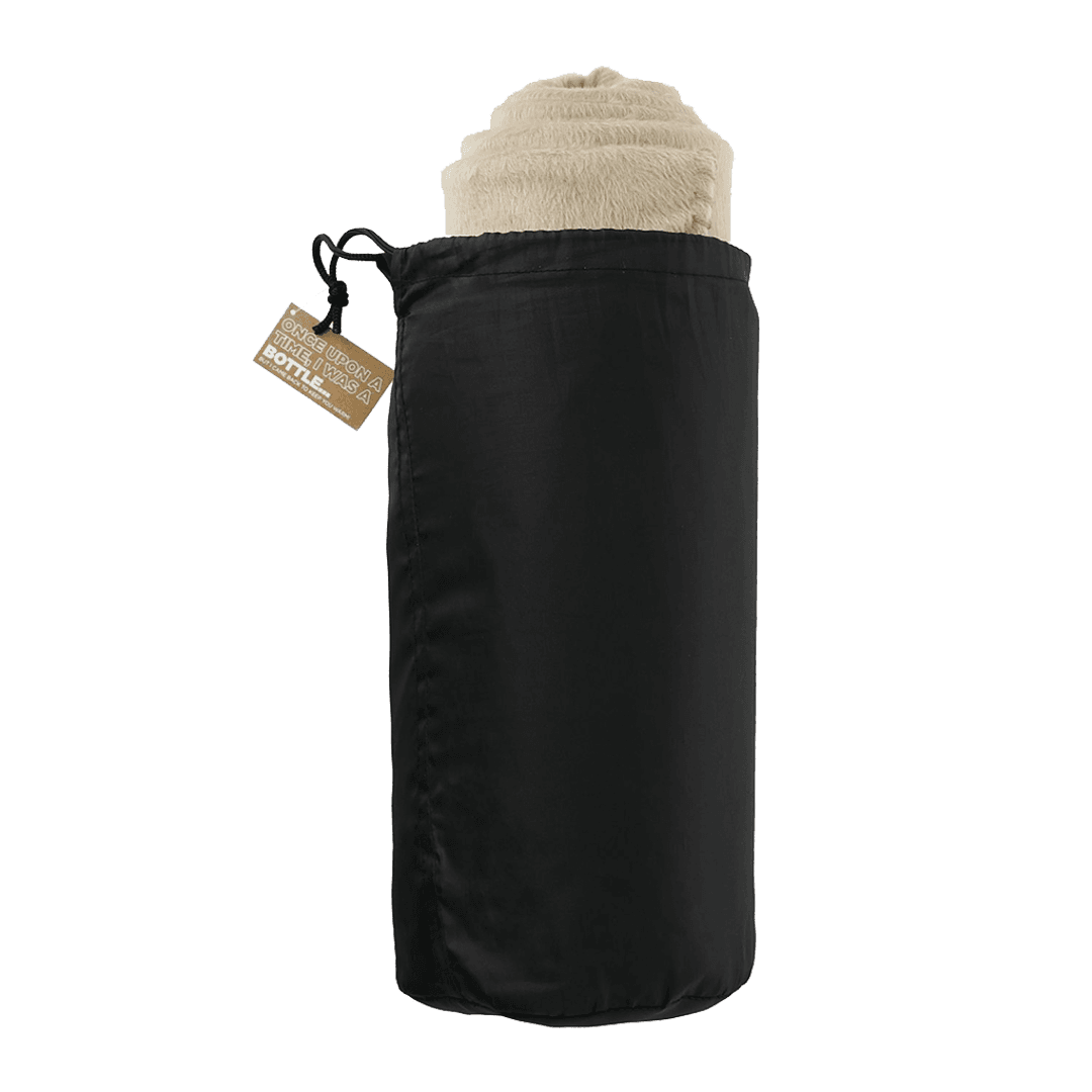 100% Recycled PET Fleece Blanket with Canvas Pouch product image 6