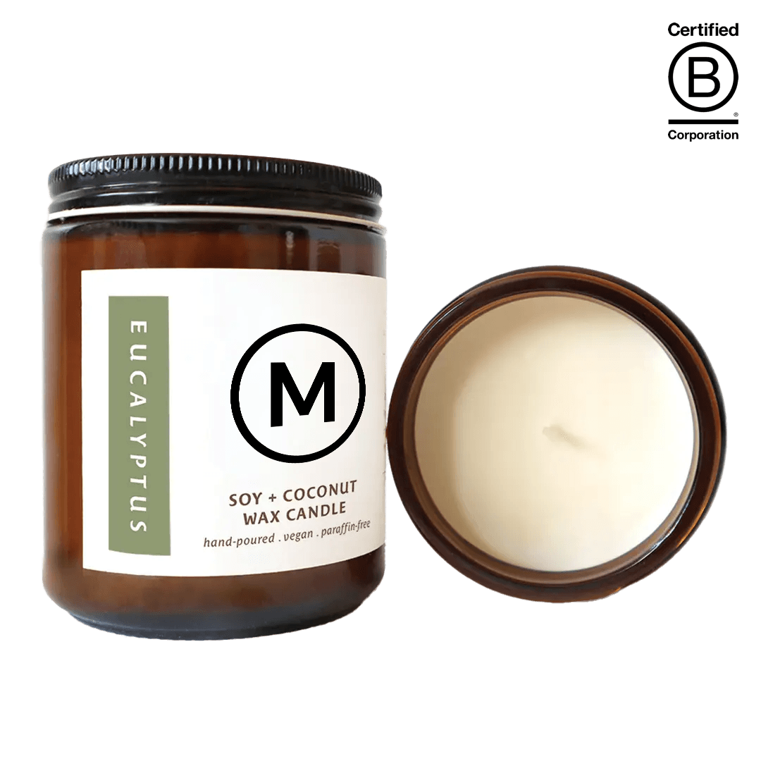 Eucalyptus Aura Hand-Poured Candles 8 oz product image 2