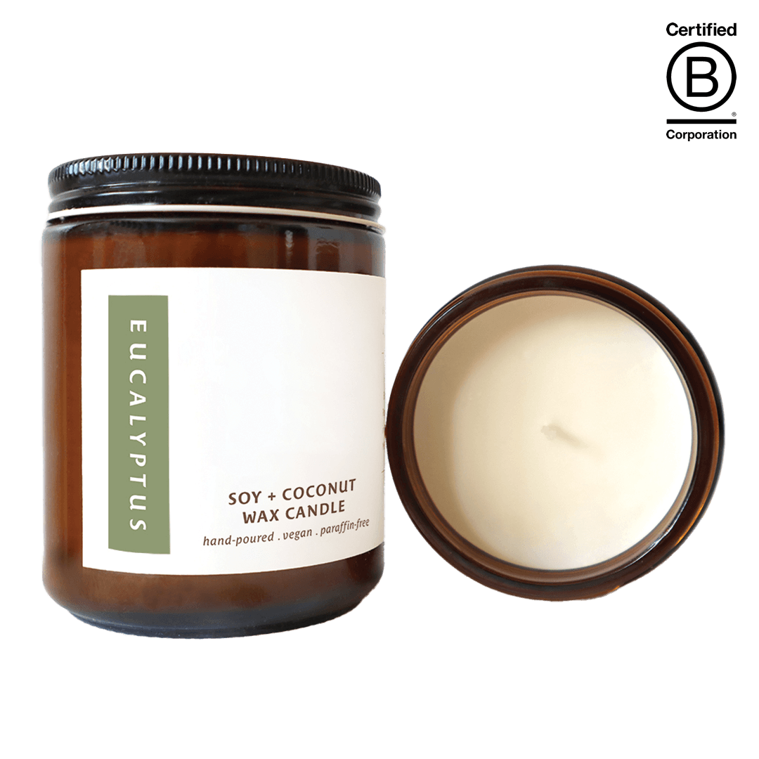 Eucalyptus Aura Hand-Poured Candles 8 oz product image 3