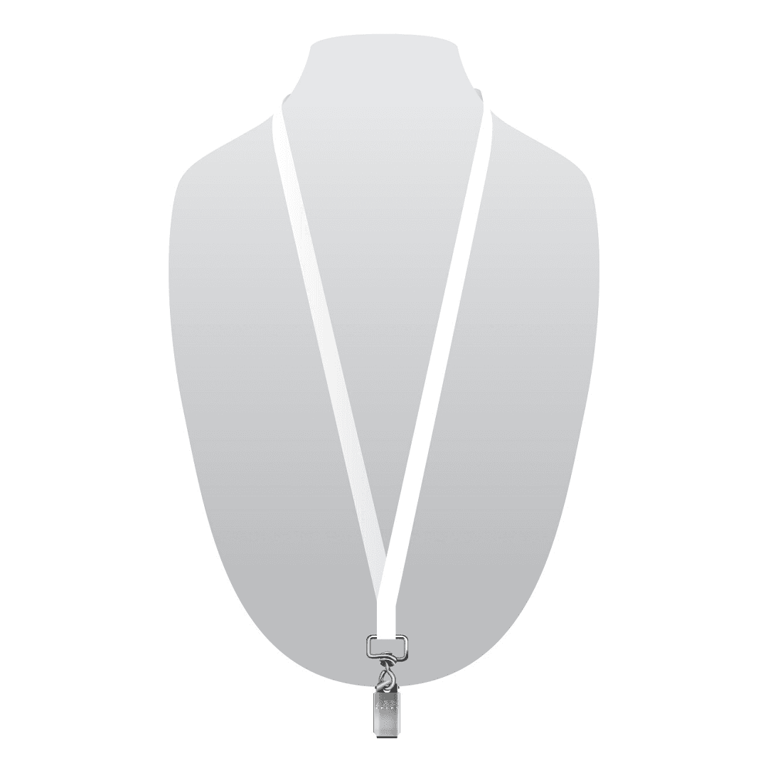 Recycled Lanyard With Bulldog Clip 3/8 Inch - Main product view 1