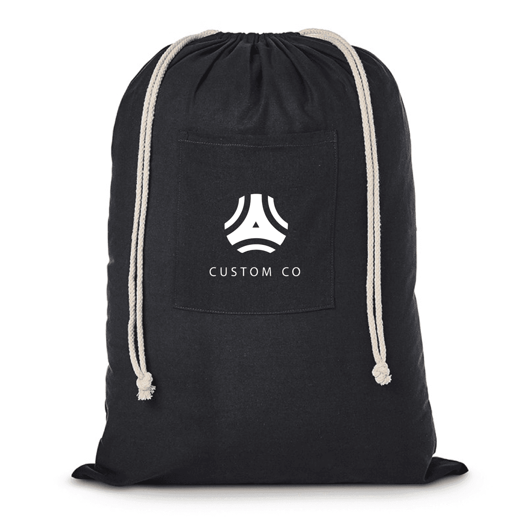 Soft Cotton Drawstring Laundry Bag - Main product view 1