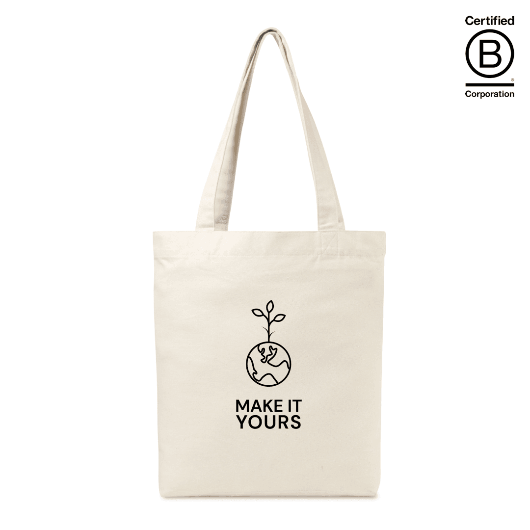 Recycled 9 oz Cotton Expandable Tote Bag product image 2