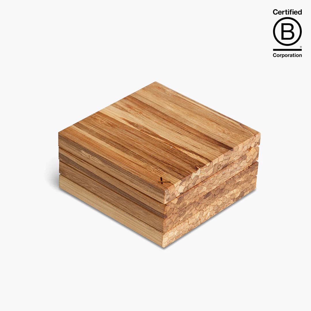 Recycled Chopstick Coasters Set of 2 product image 2