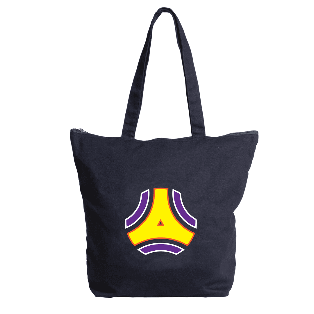 Black Simcoe Zippered 11 oz Cotton Tote Bag product image 5