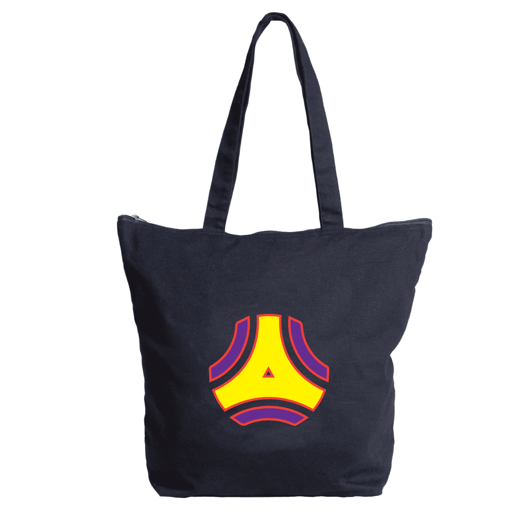 Black Simcoe Zippered 11 oz Cotton Tote Bag product image 4
