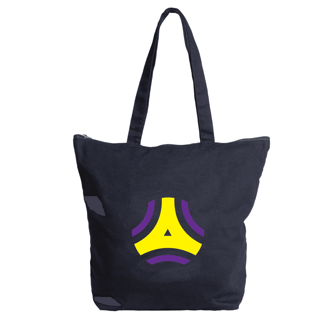 Black Simcoe Zippered 11 oz Cotton Tote Bag product image 3