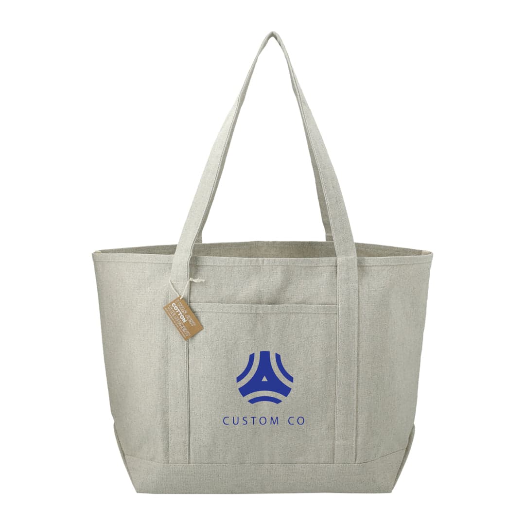 Bloom 10 Oz. Recycled Cotton Canvas Boat Tote Bag - Main product view 1