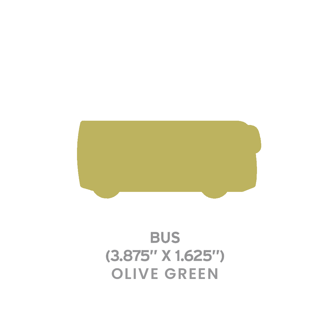 Large Seed Paper Shapes 2 Side Imprint - Bus - Main product view 1