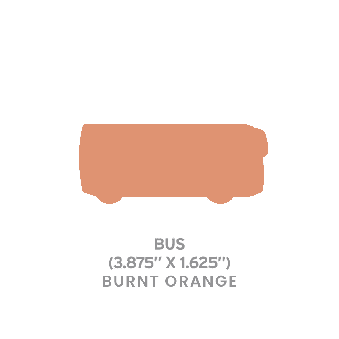 Large Seed Paper Shapes 2 Side Imprint - Bus product image
