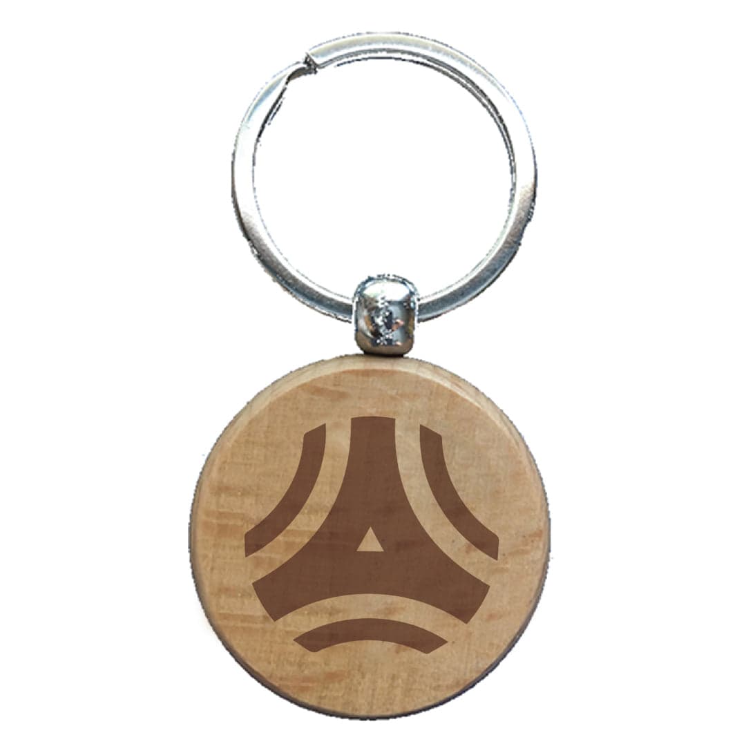 Circular Wooden Keychain - Main product view 1