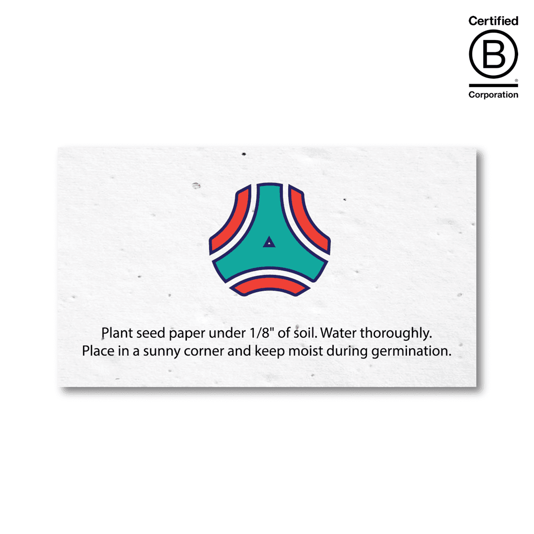 Seed Paper Business Card 1-Sided 2 x 3.5 Inch - Main product view 1