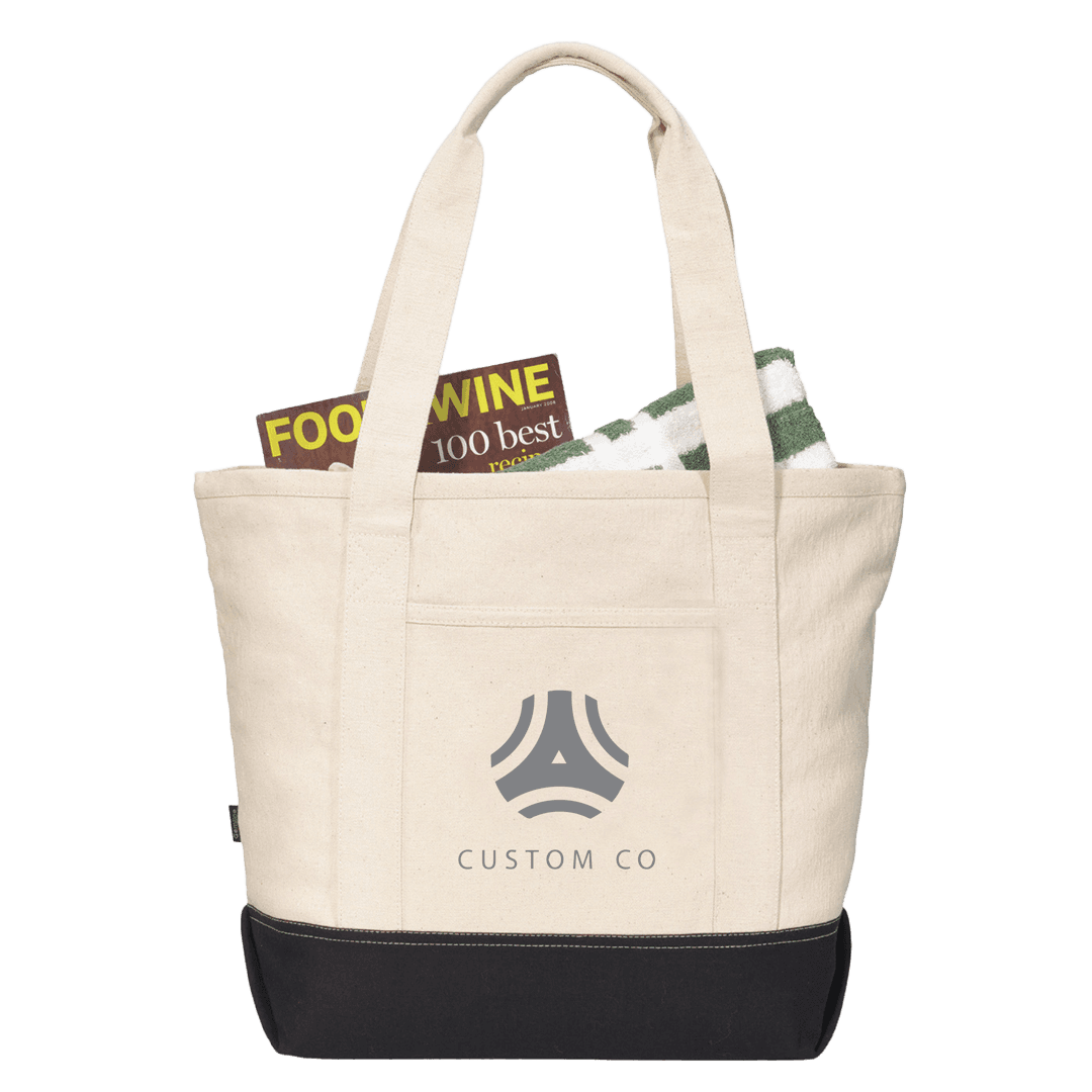 Palermo Cotton Zippered Tote 14 oz - Main product view 1